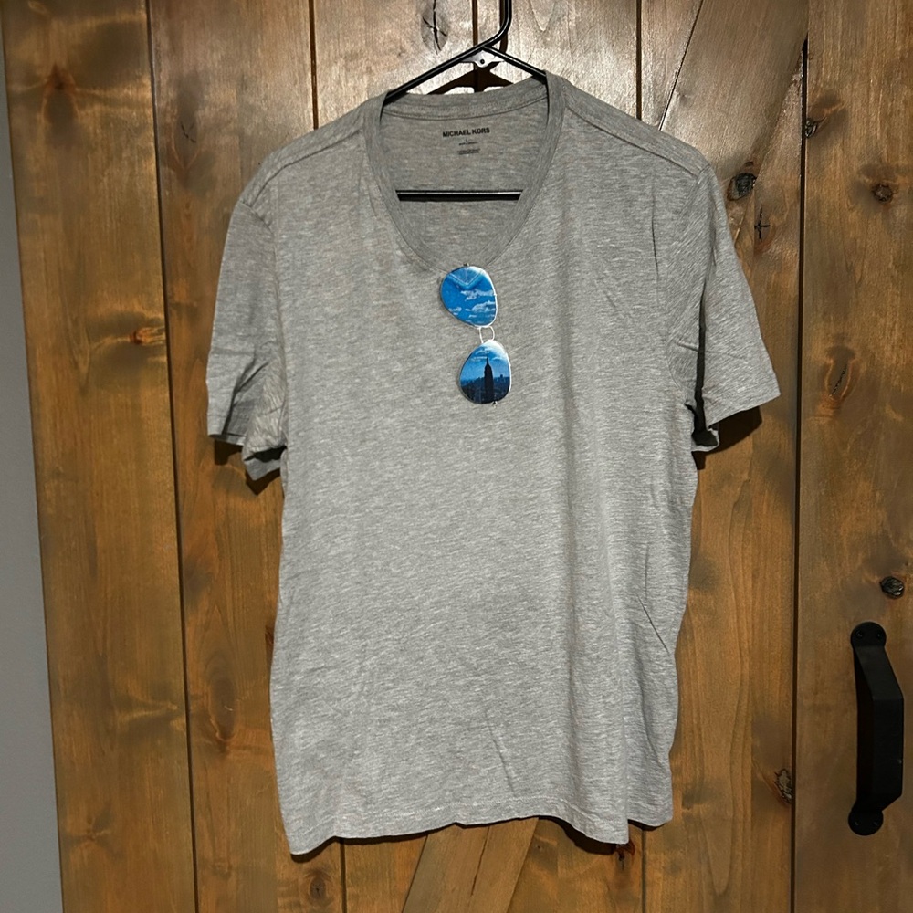 Michael Kors Light Gray Men's Short Sleeve Tee